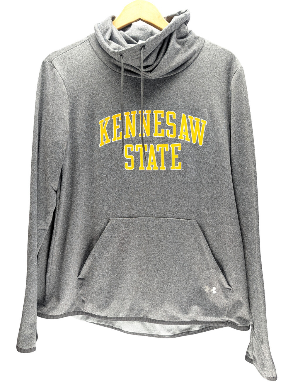 Under Armour Hoodie Women Kennesaw State Logo Pullover Gray